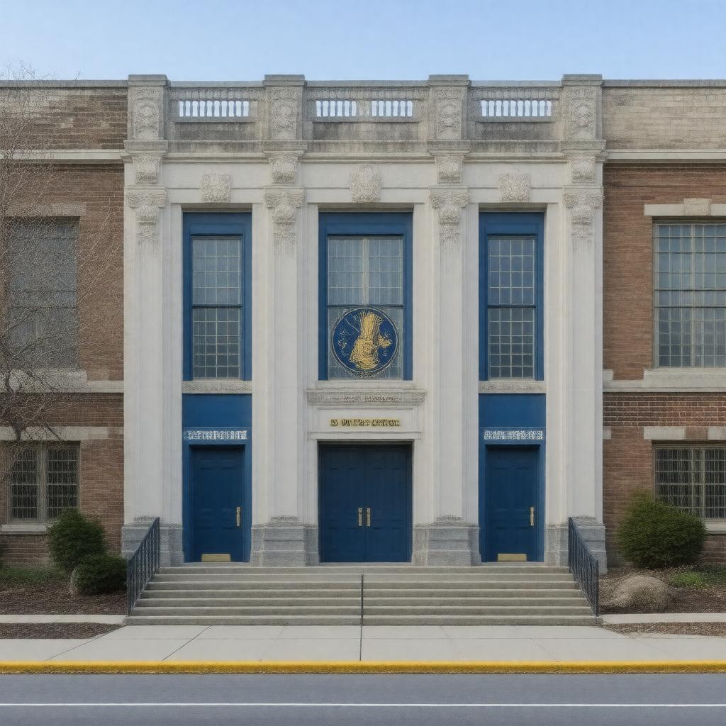 AI-created image of East Boston High School