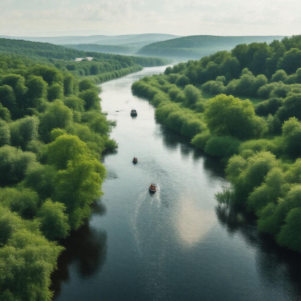 AI-created image of East Branch Neponset River