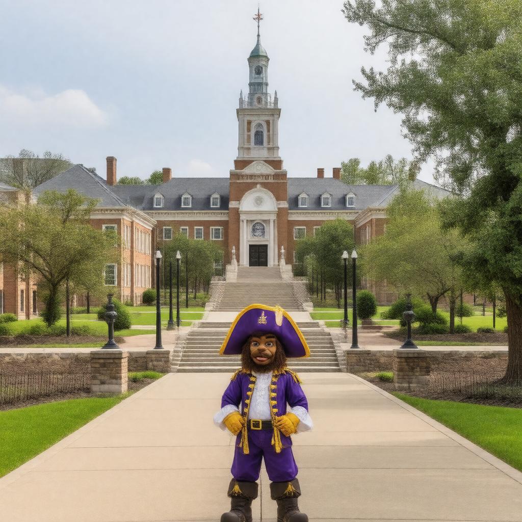 AI-created image of East Carolina University