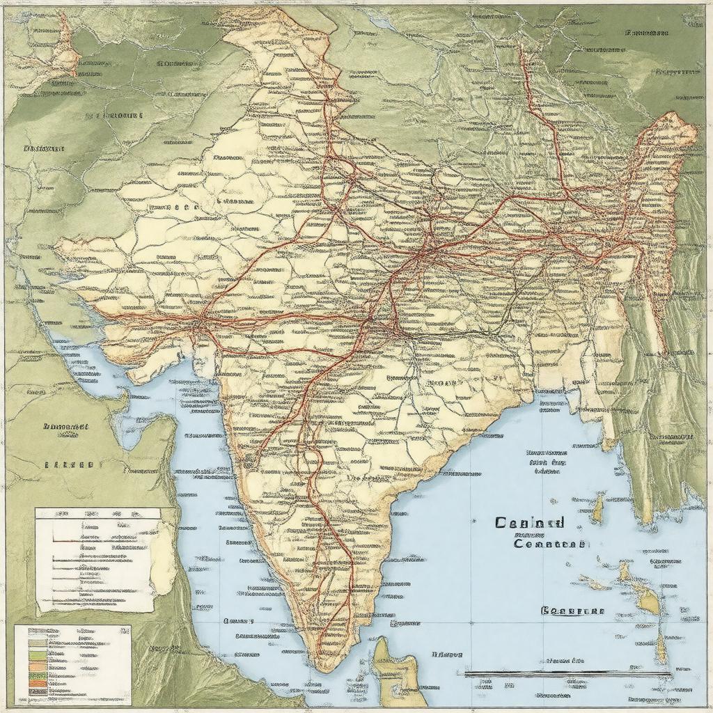 AI-created image of East Central Railway