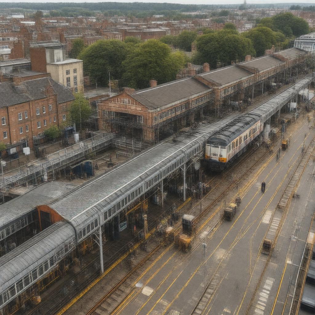 AI-created image of East Croydon