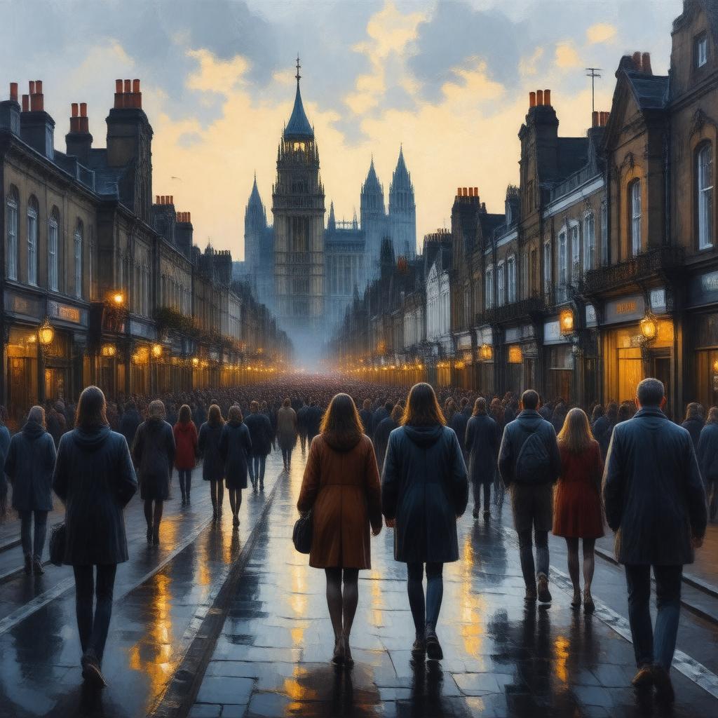 AI-created image of East End of London