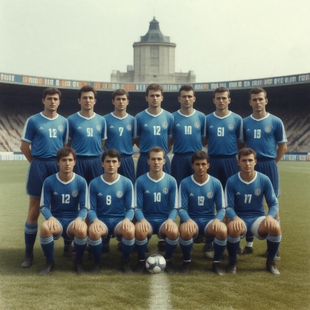 AI-created image of East Germany national football team
