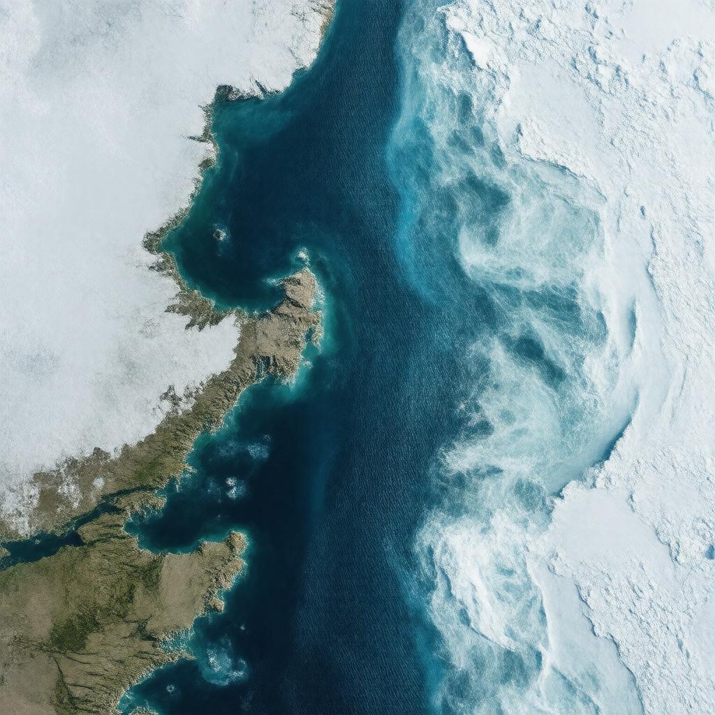 Click to view larger image AI-created image of East Greenland Current