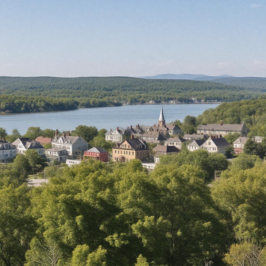 AI-created image of East Haddam, Connecticut