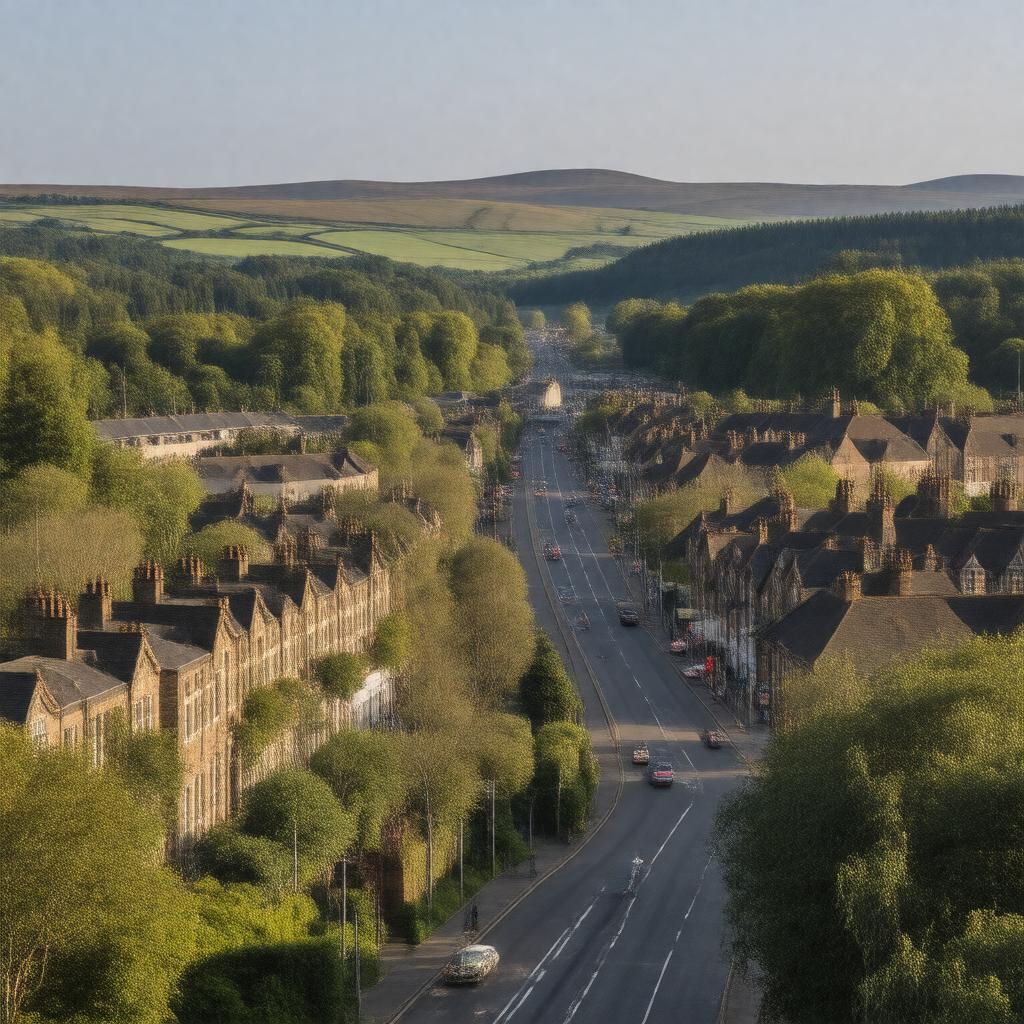 AI-created image of East Kilbride, Scotland