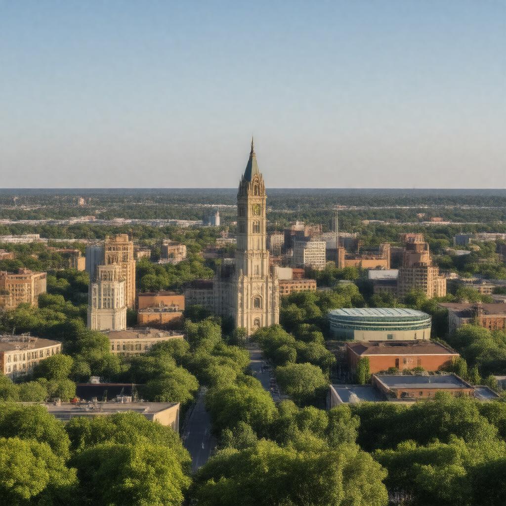 AI-created image of East Lansing, Michigan