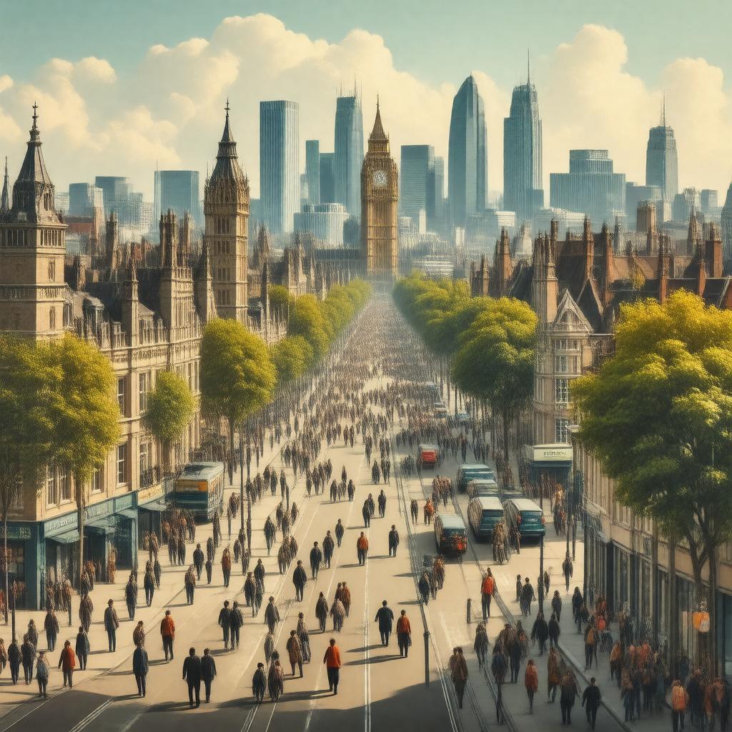 AI-created image of East London