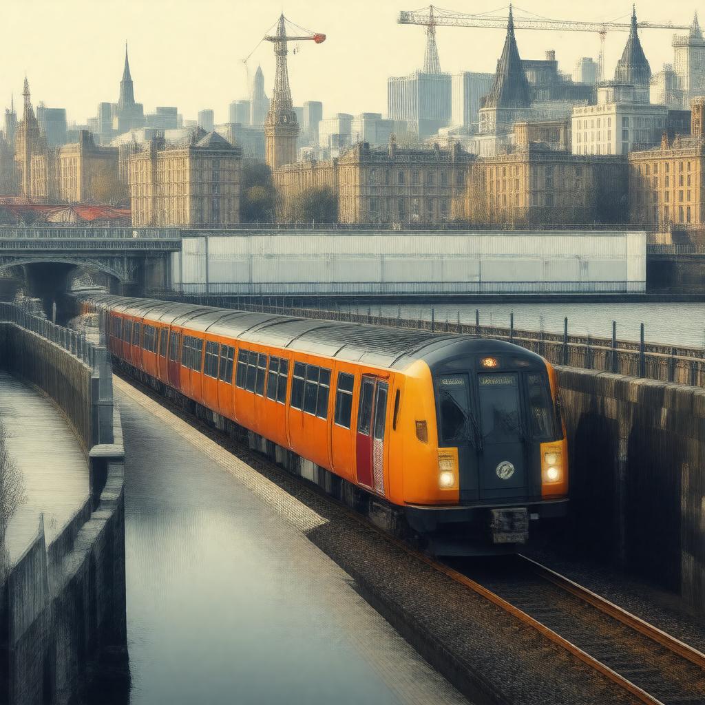 AI-created image of East London line