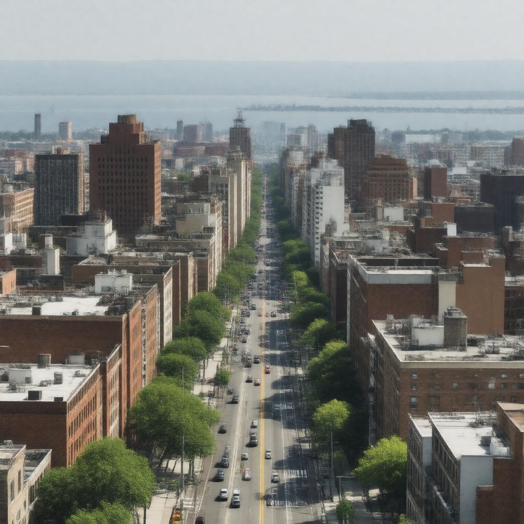 AI-created image of East Orange, New Jersey, USA