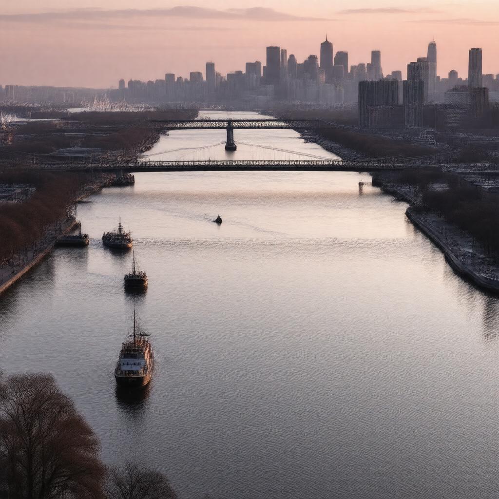 AI-created image of East River
