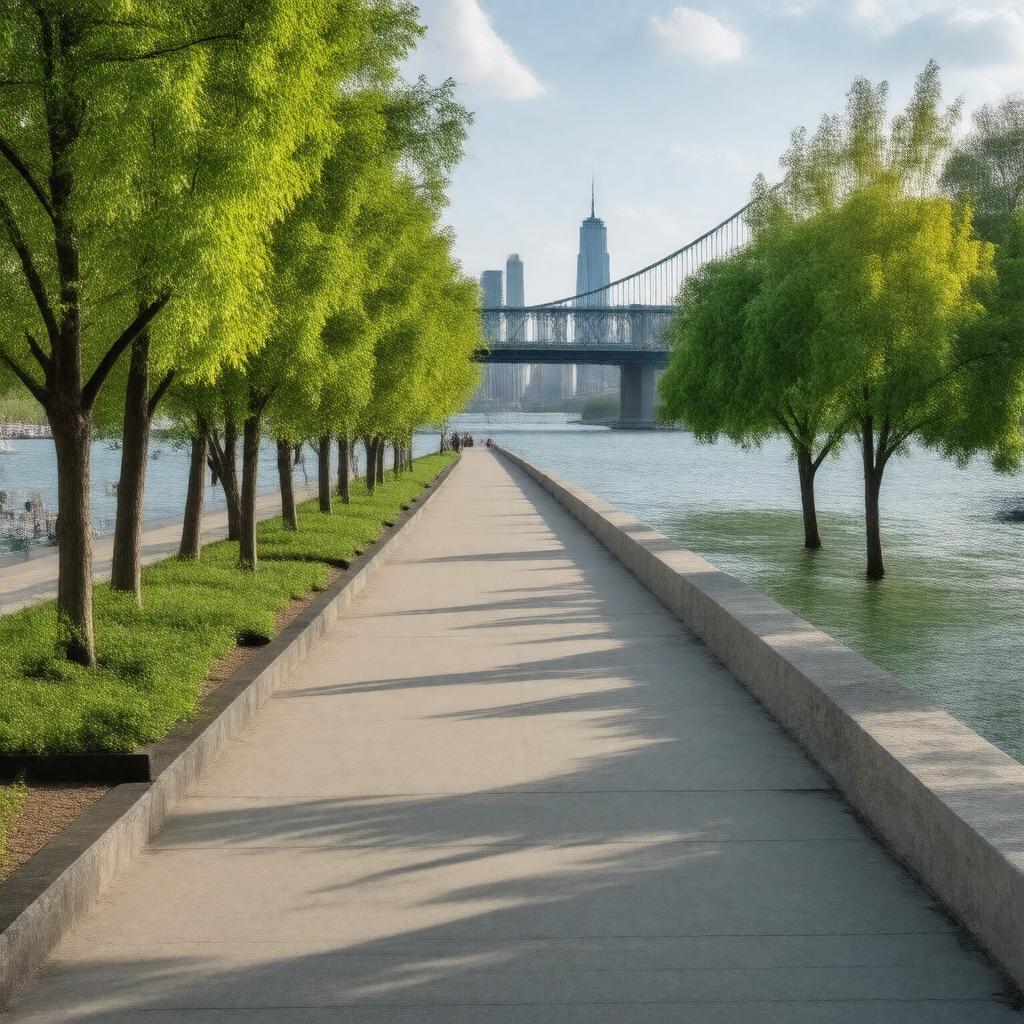 AI-created image of East River Esplanade