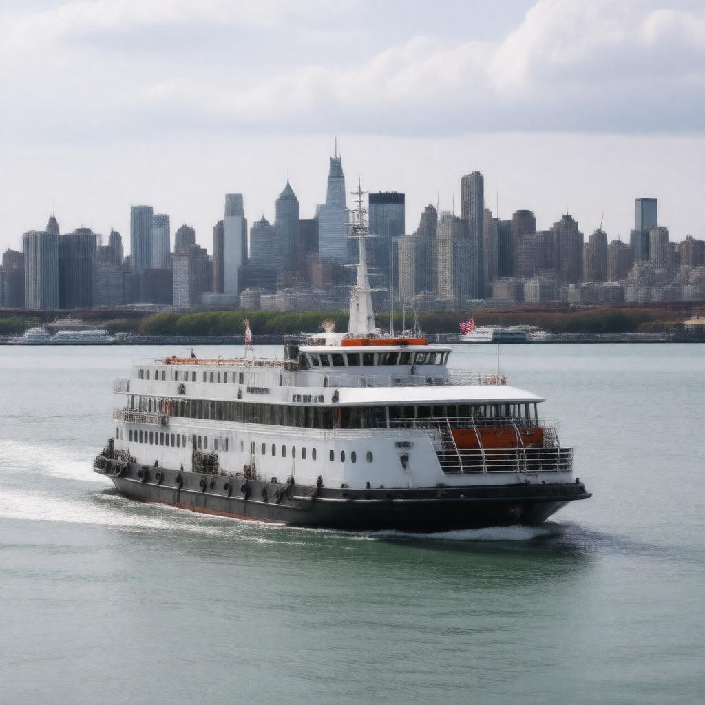 AI-created image of East River Ferry