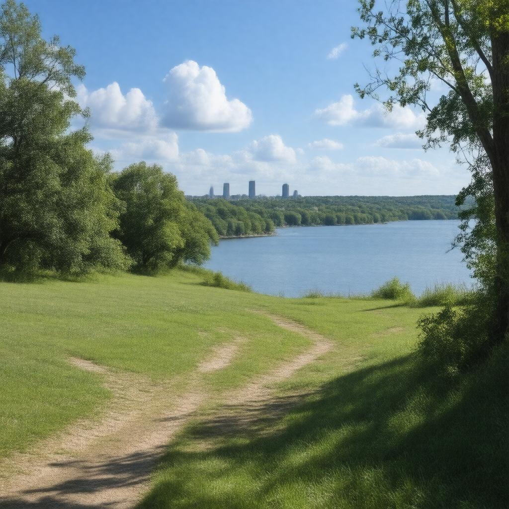 AI-created image of East Rock Park