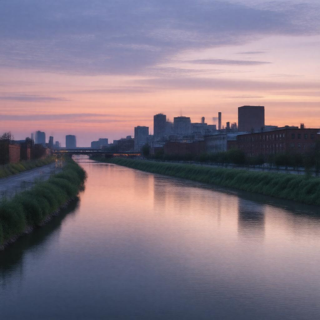 AI-created image of East St. Louis, Illinois