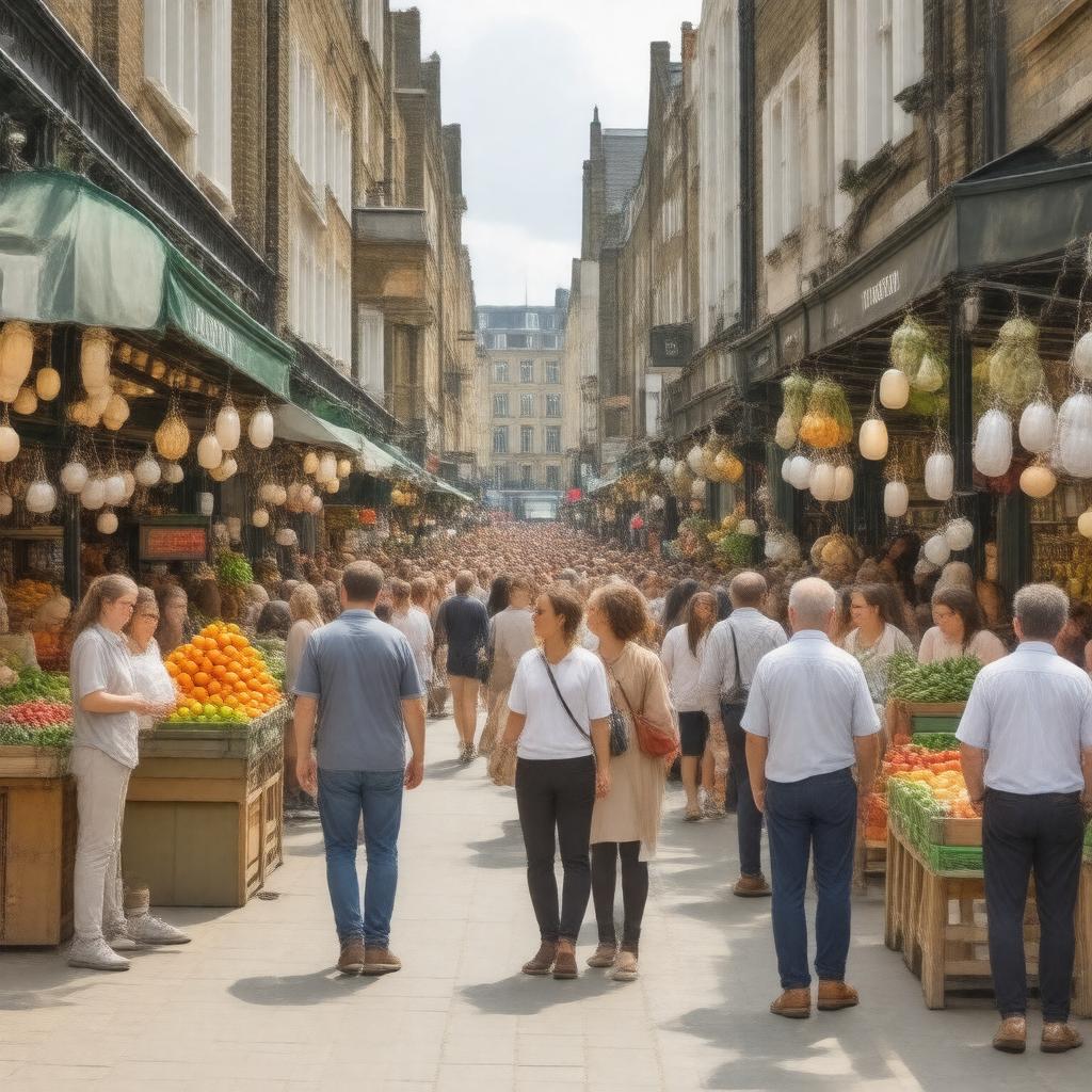 AI-created image of East Street Market