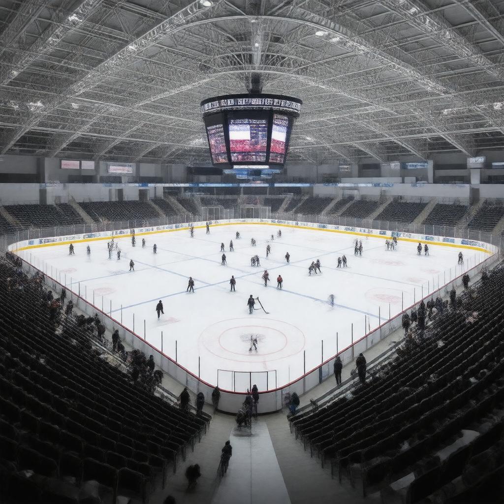 AI-created image of East West Ice Palace