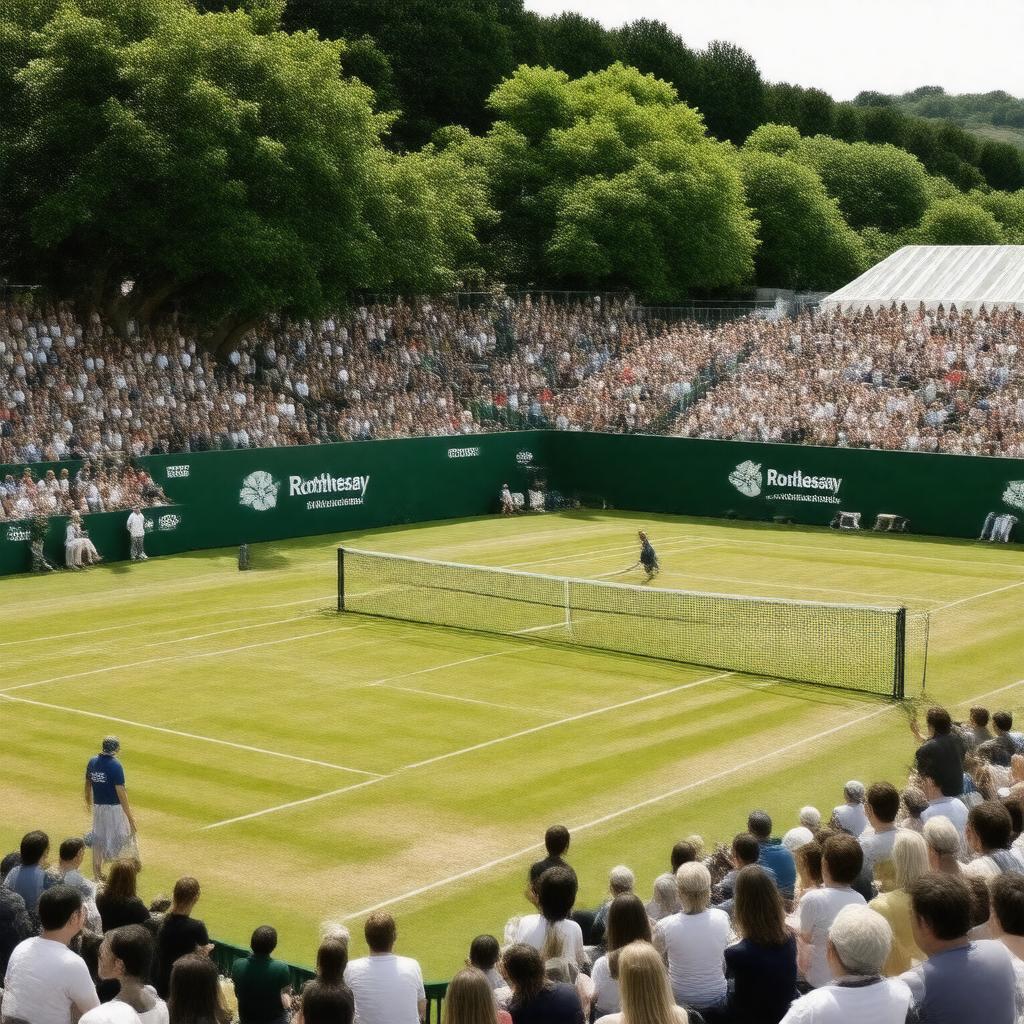 AI-created image of Eastbourne International tennis tournament