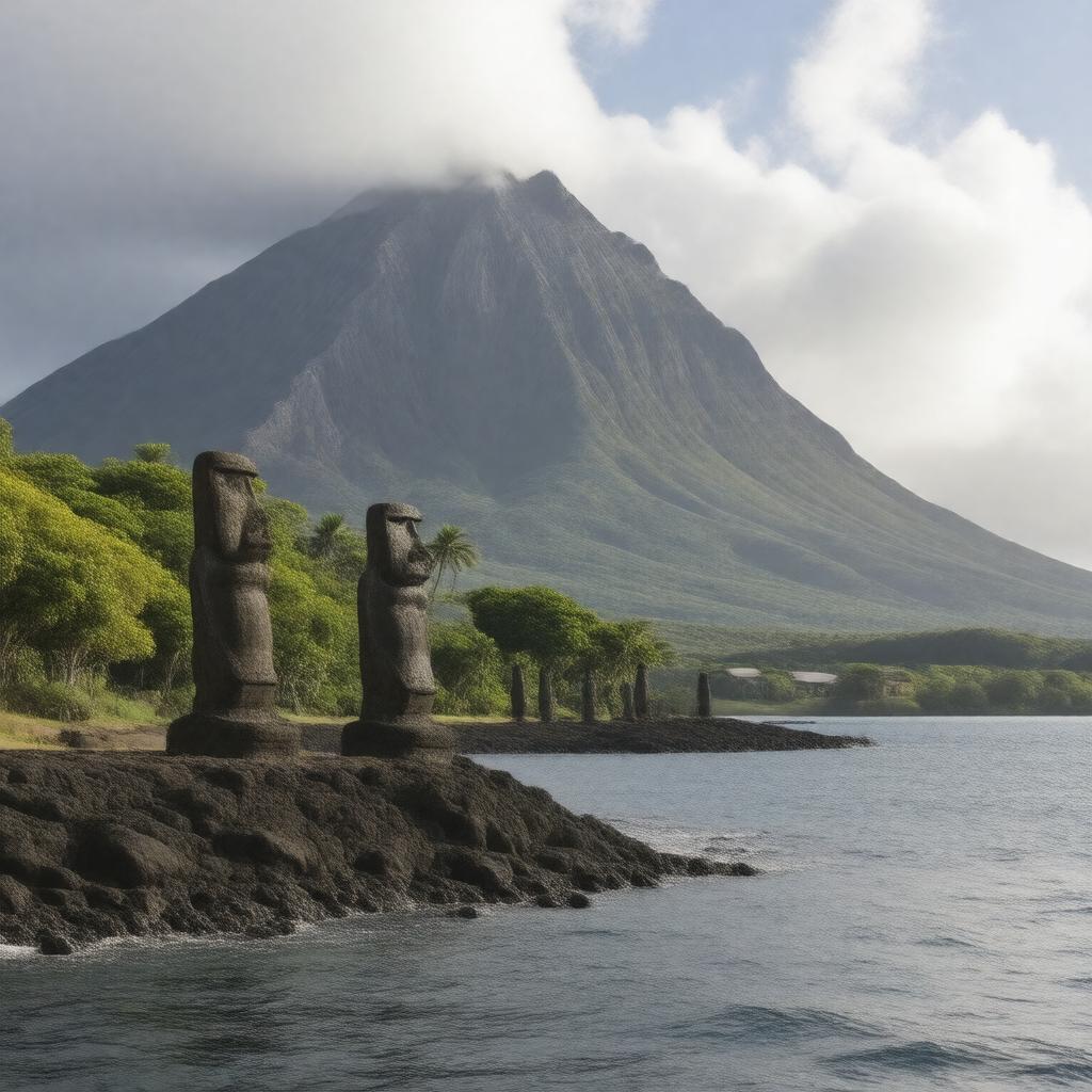 AI-created image of Easter Island