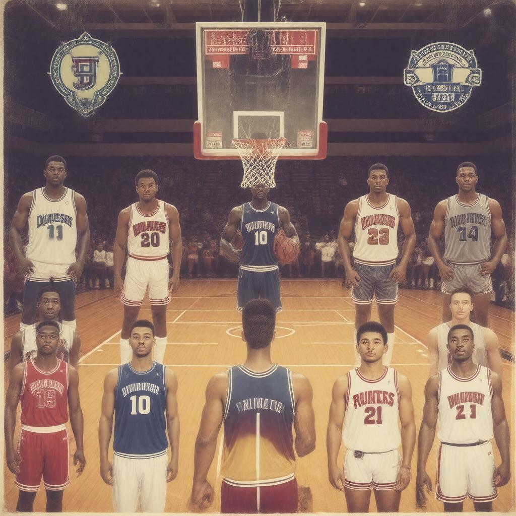 Click to view larger image AI-created image of Eastern Collegiate Basketball League