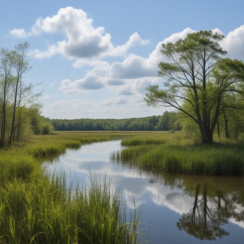 AI-created image of Eastern Massachusetts National Wildlife Refuge Complex
