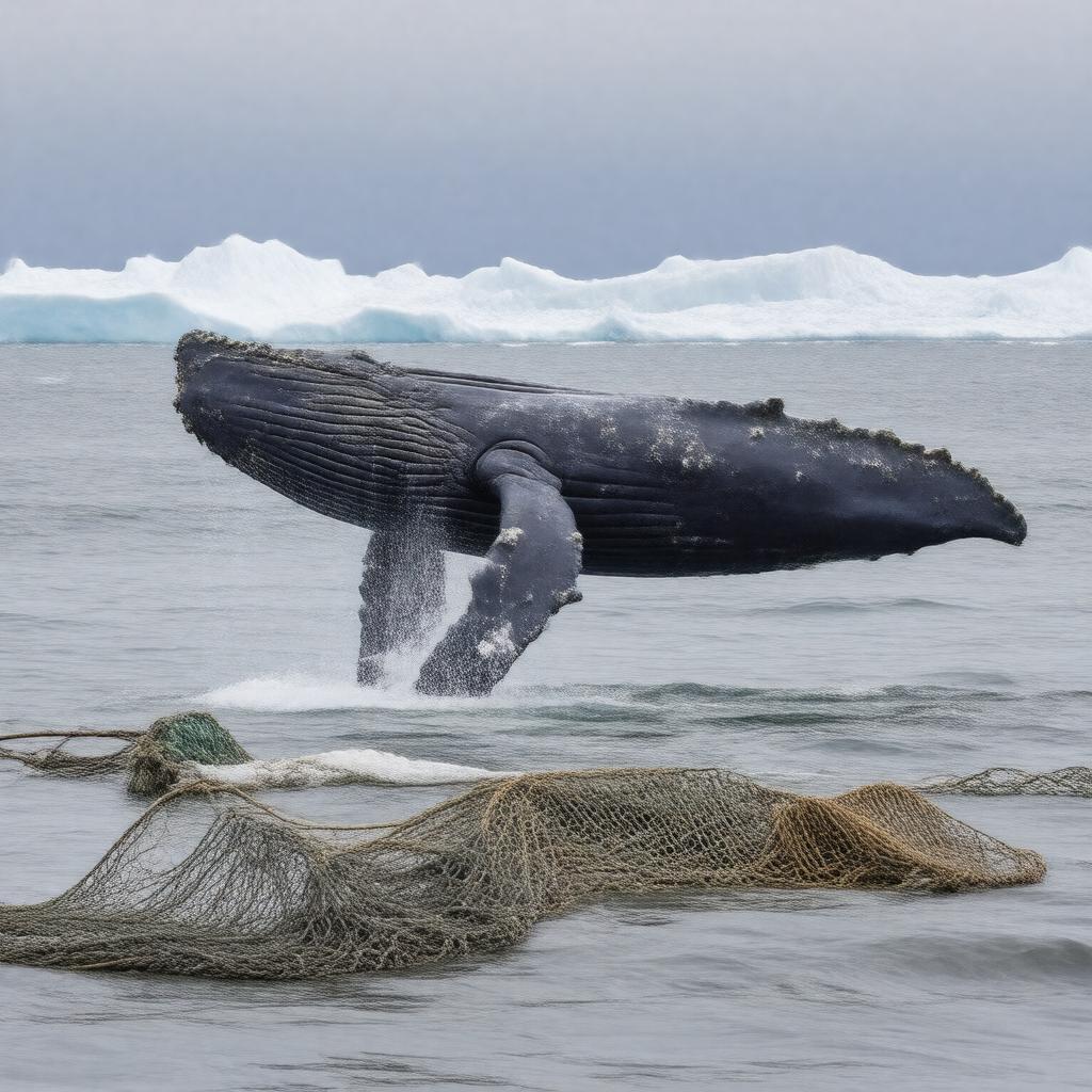 AI-created image of Eastern North Pacific gray whale