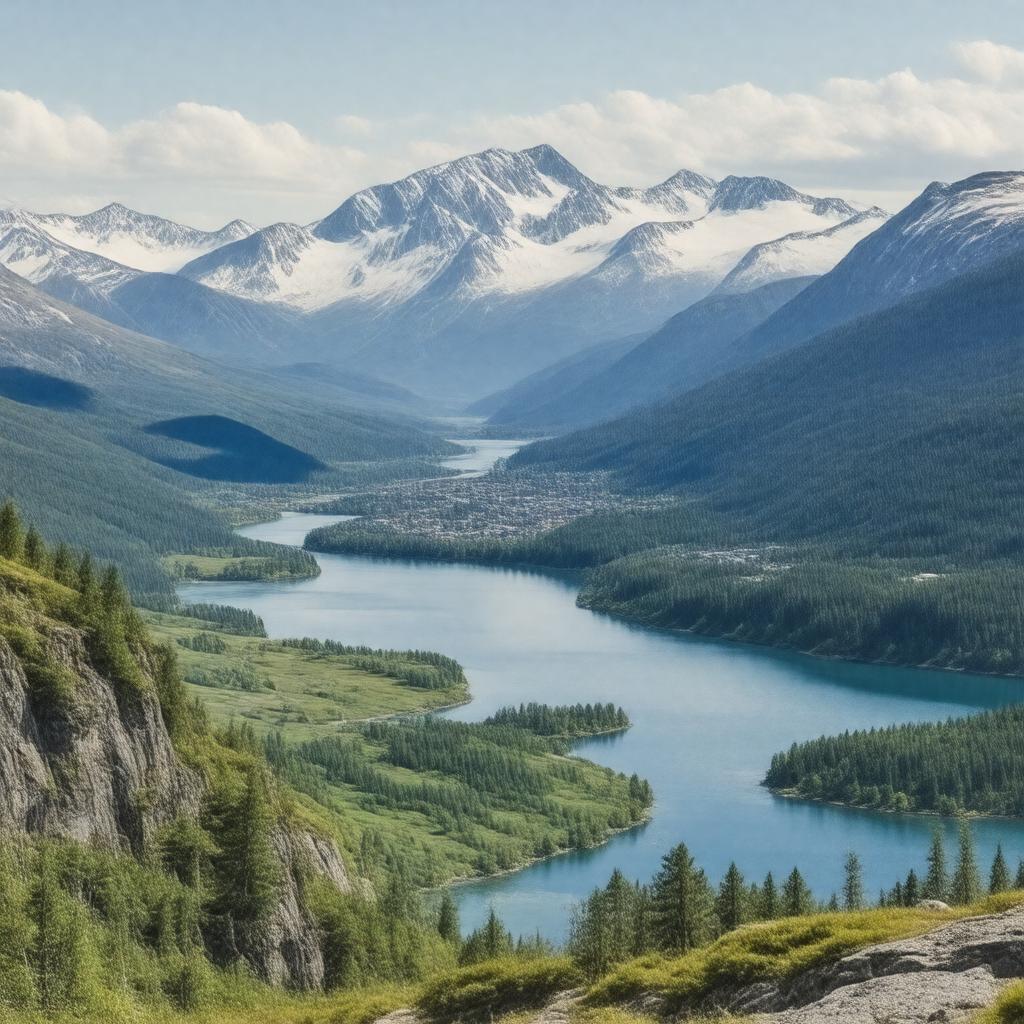 AI-created image of Eastern Norway