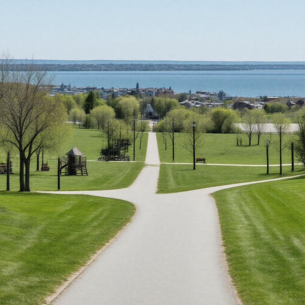 Click to view larger image AI-created image of Eastern Promenade