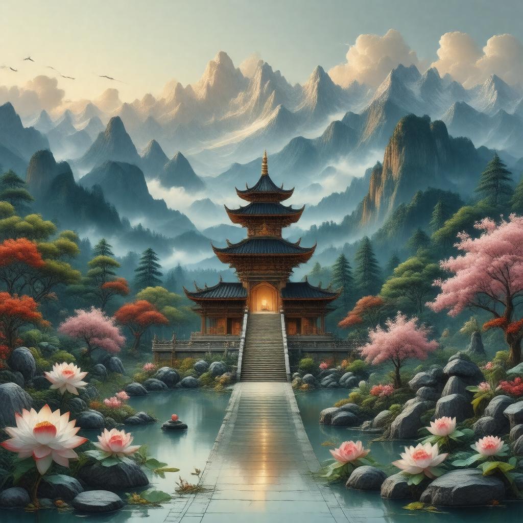 AI-created image of Eastern religions