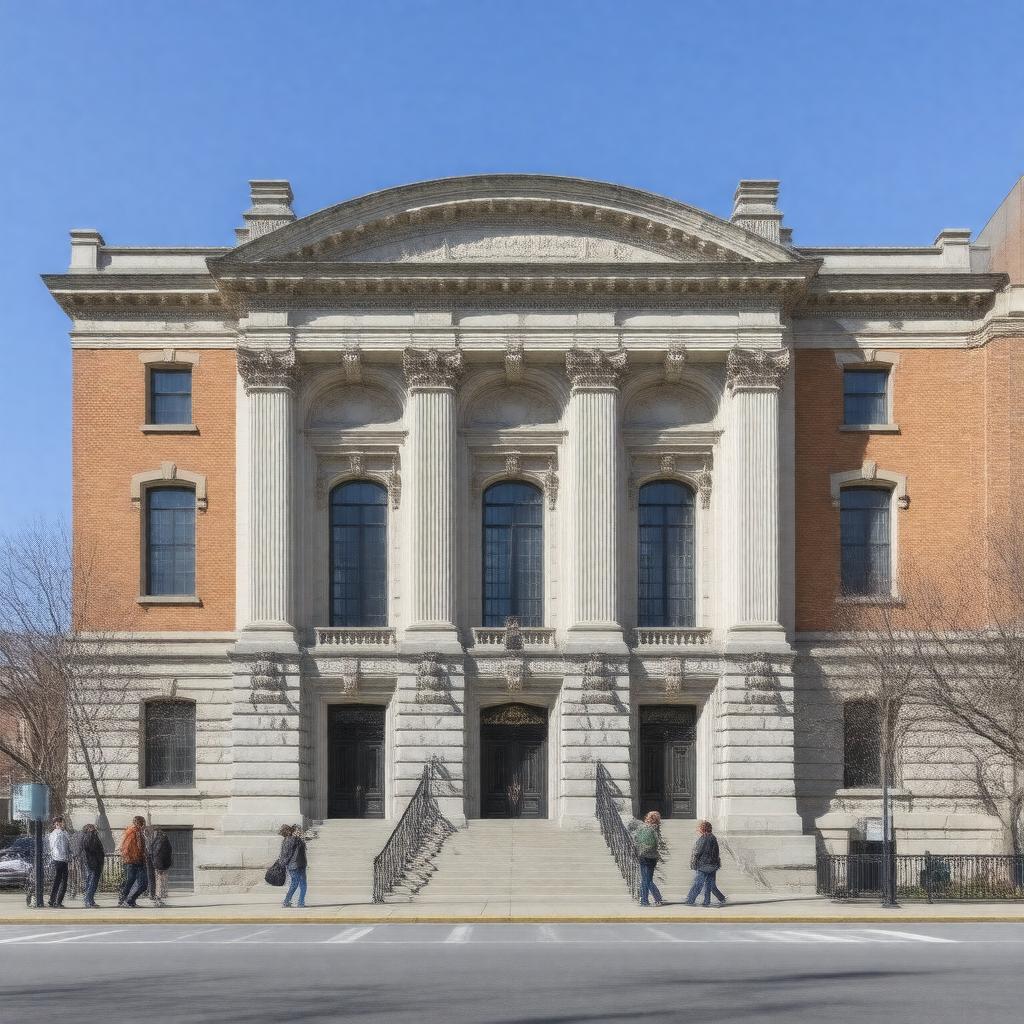 AI-created image of Eastman School of Music building