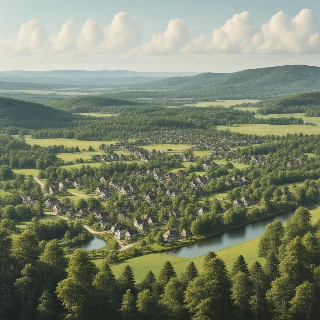 AI-created image of Easton, Connecticut, USA