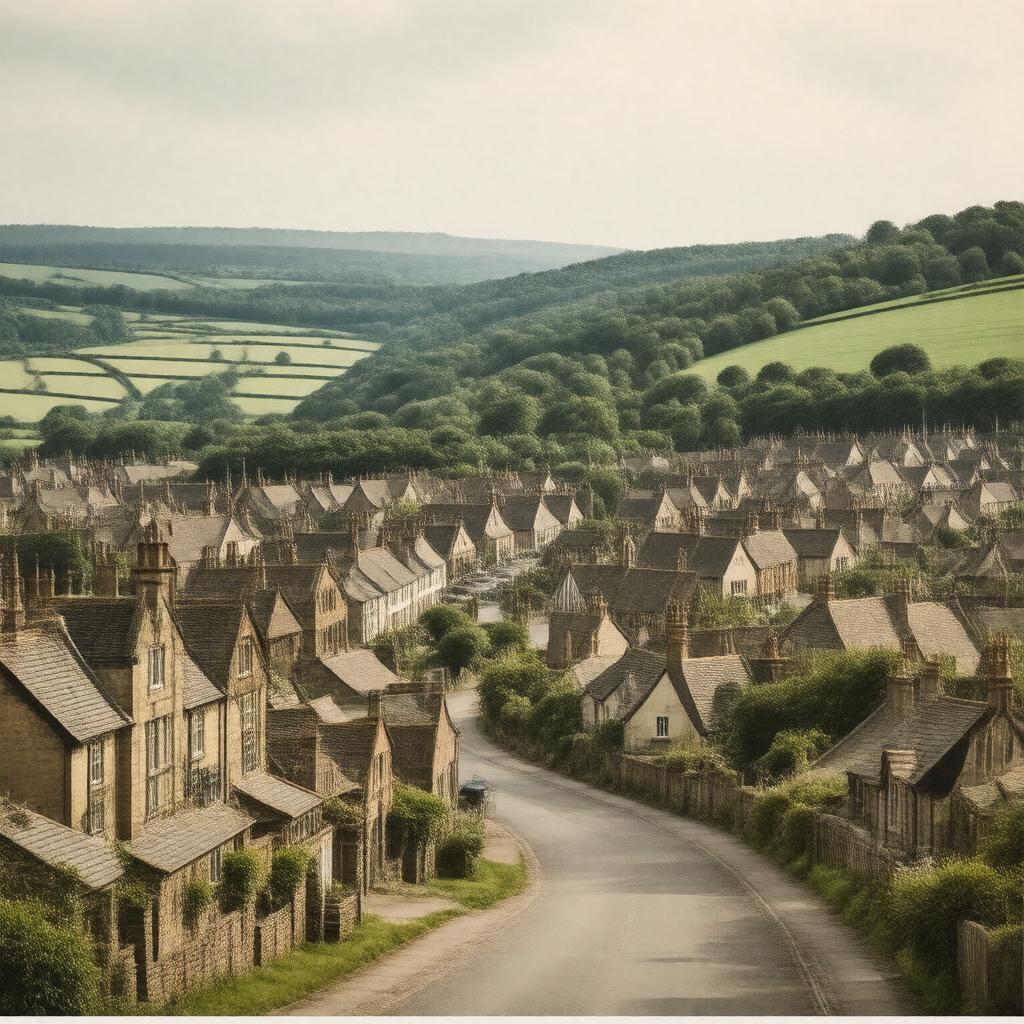 AI-created image of Eastwood, Nottinghamshire, England