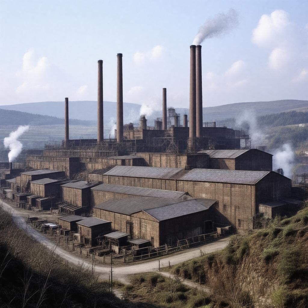 AI-created image of Ebbw Vale Tinplate Works