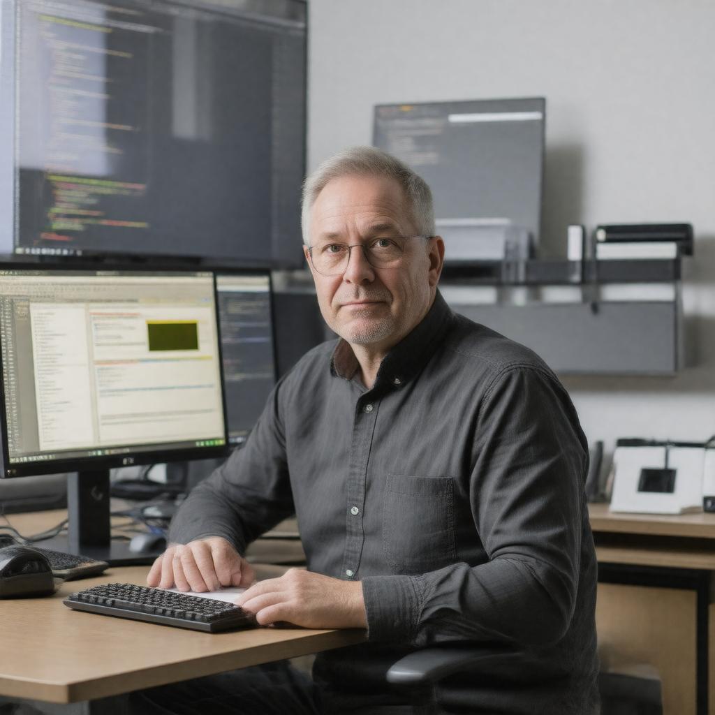 Click to view larger image AI-created image of Eben Eliason