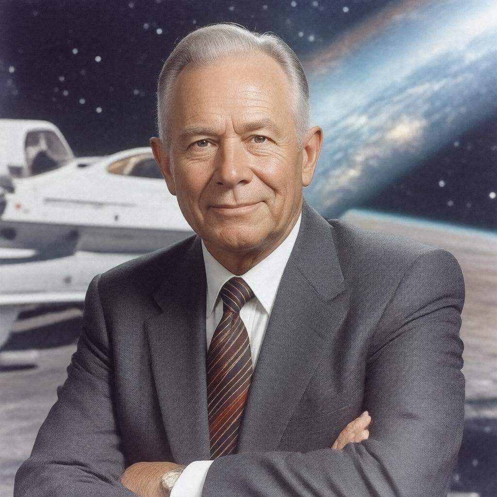 AI-created image of Eberhardt Rechtin