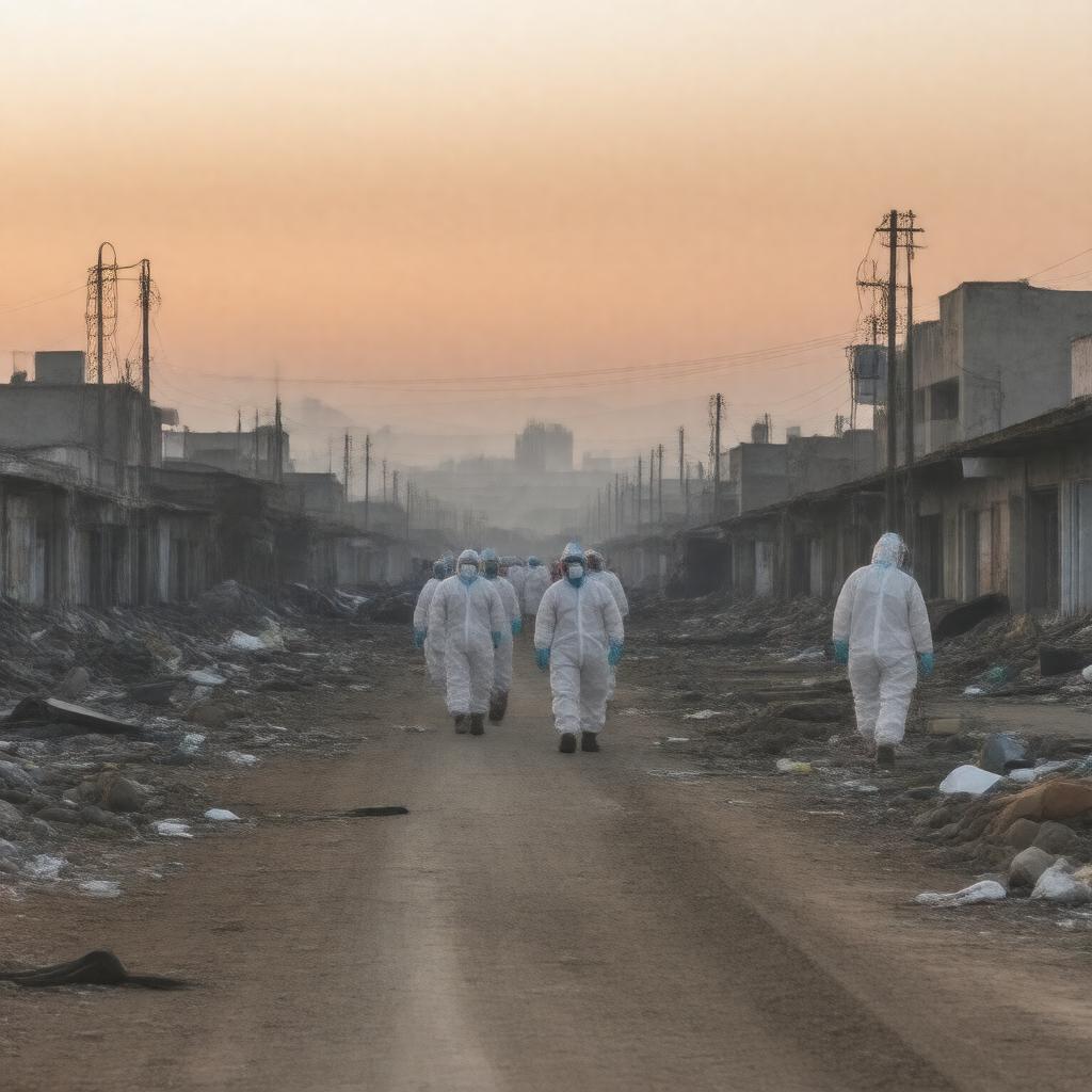 AI-created image of Ebola outbreak 2014-2016