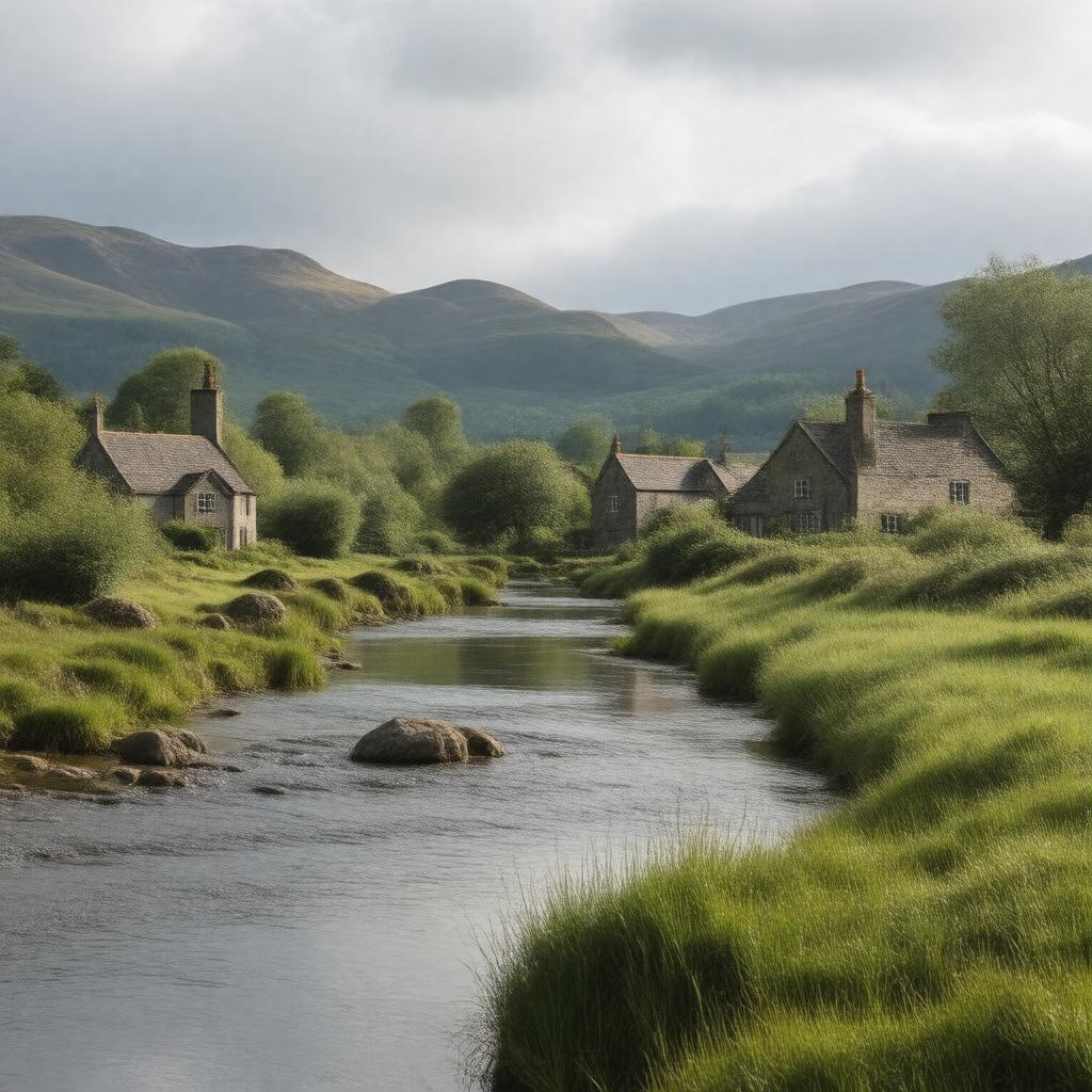 Click to view larger image AI-created image of Ecclefechan, Dumfriesshire, Scotland
