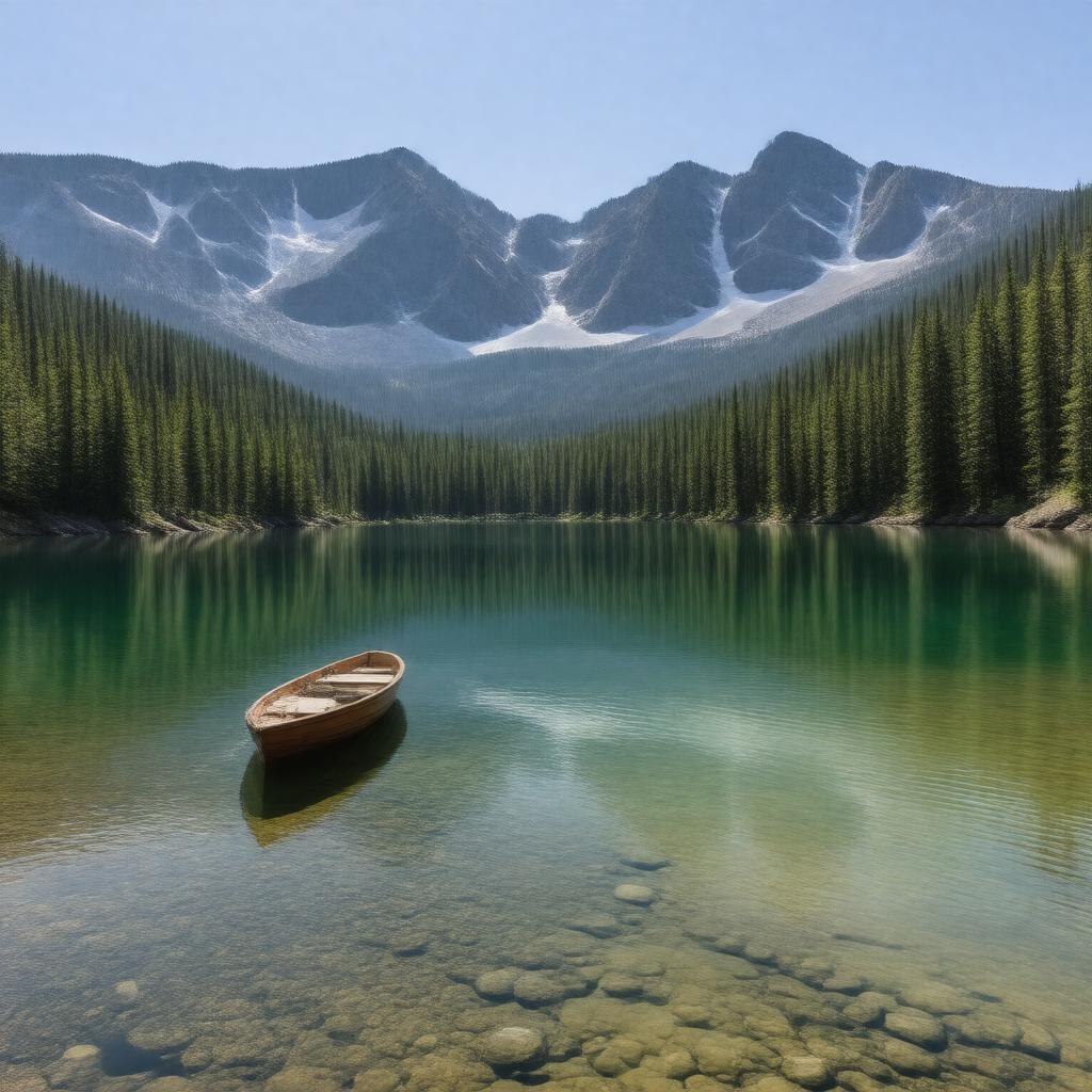 AI-created image of Echo Lake (California)