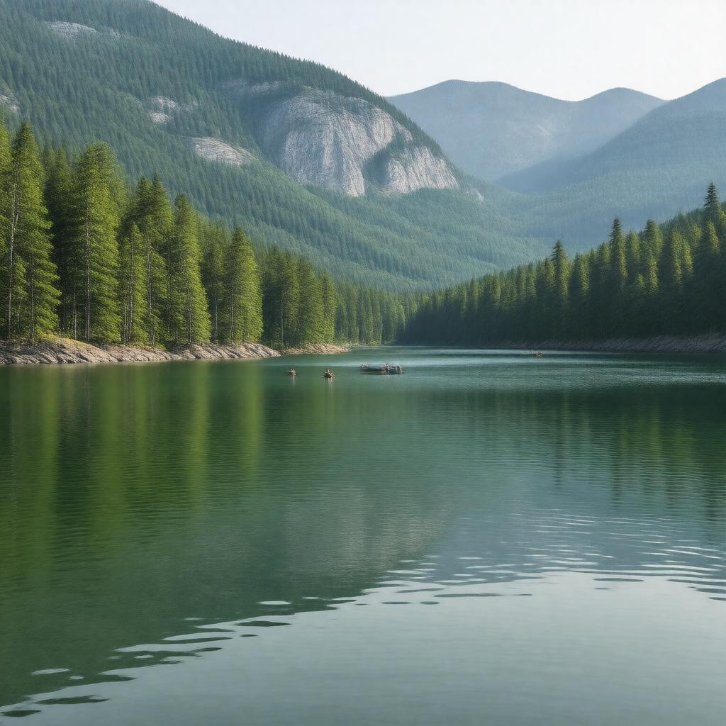 AI-created image of Echo Lake (New Hampshire)