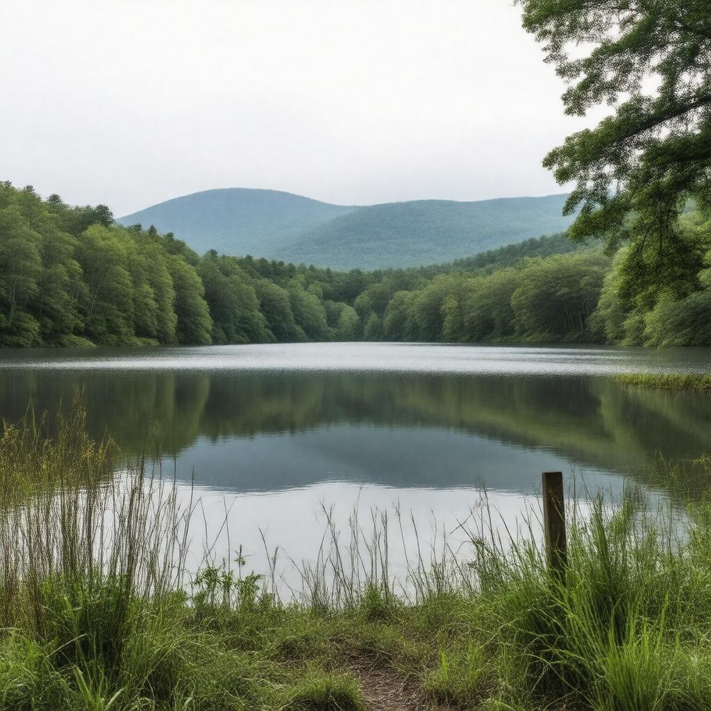 Click to view larger image AI-created image of Echo Lake (New York)