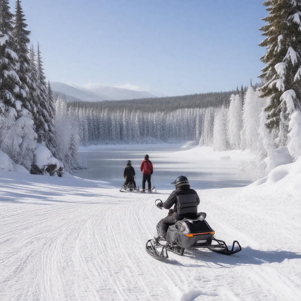 AI-created image of Echo Lake Sno-Park