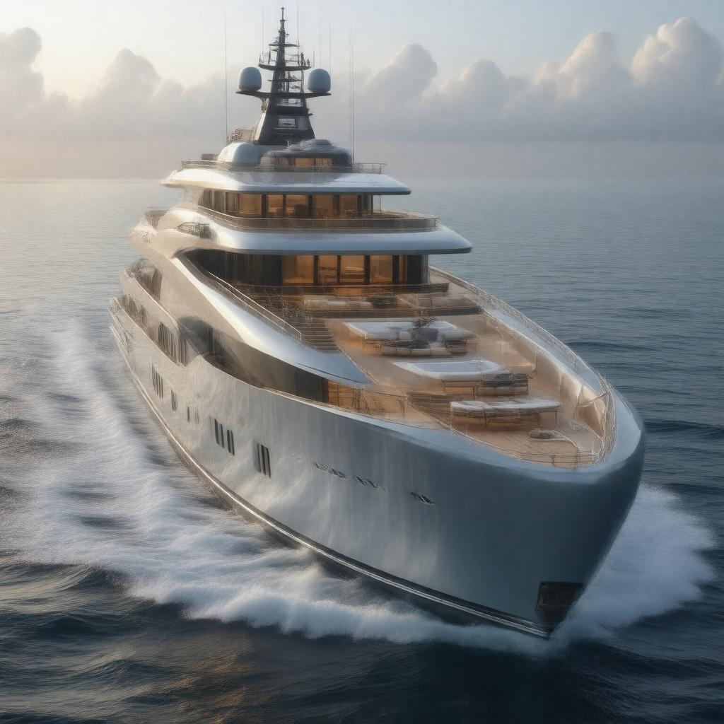 Click to view larger image AI-created image of Eclipse (yacht)