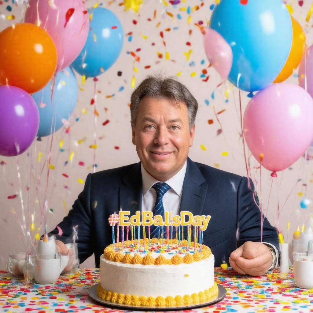 Click to view larger image AI-created image of Ed Balls Day (April 28)