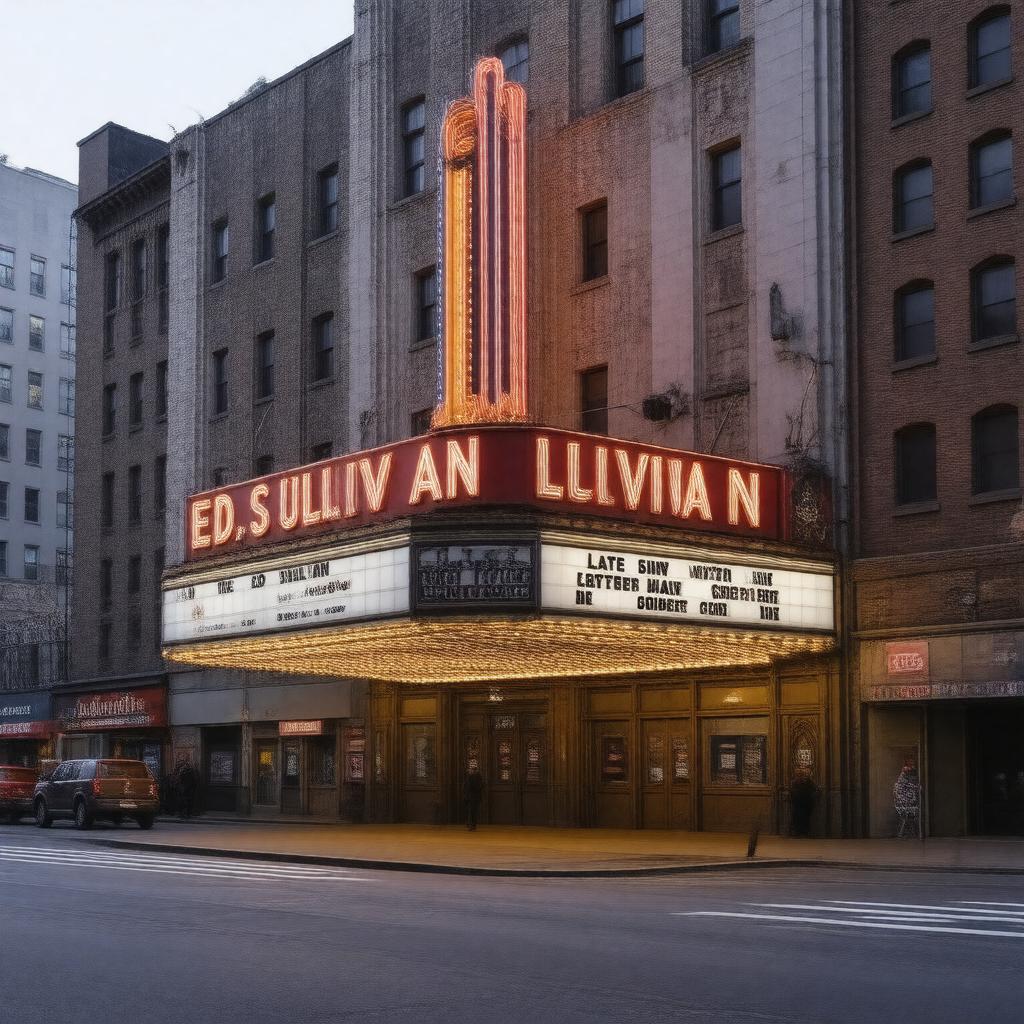 AI-created image of Ed Sullivan Theater