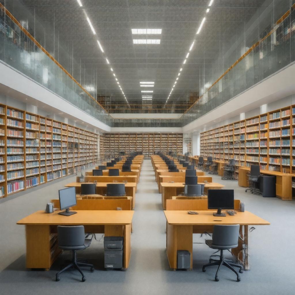 Click to view larger image AI-created image of Eddie Davies Library
