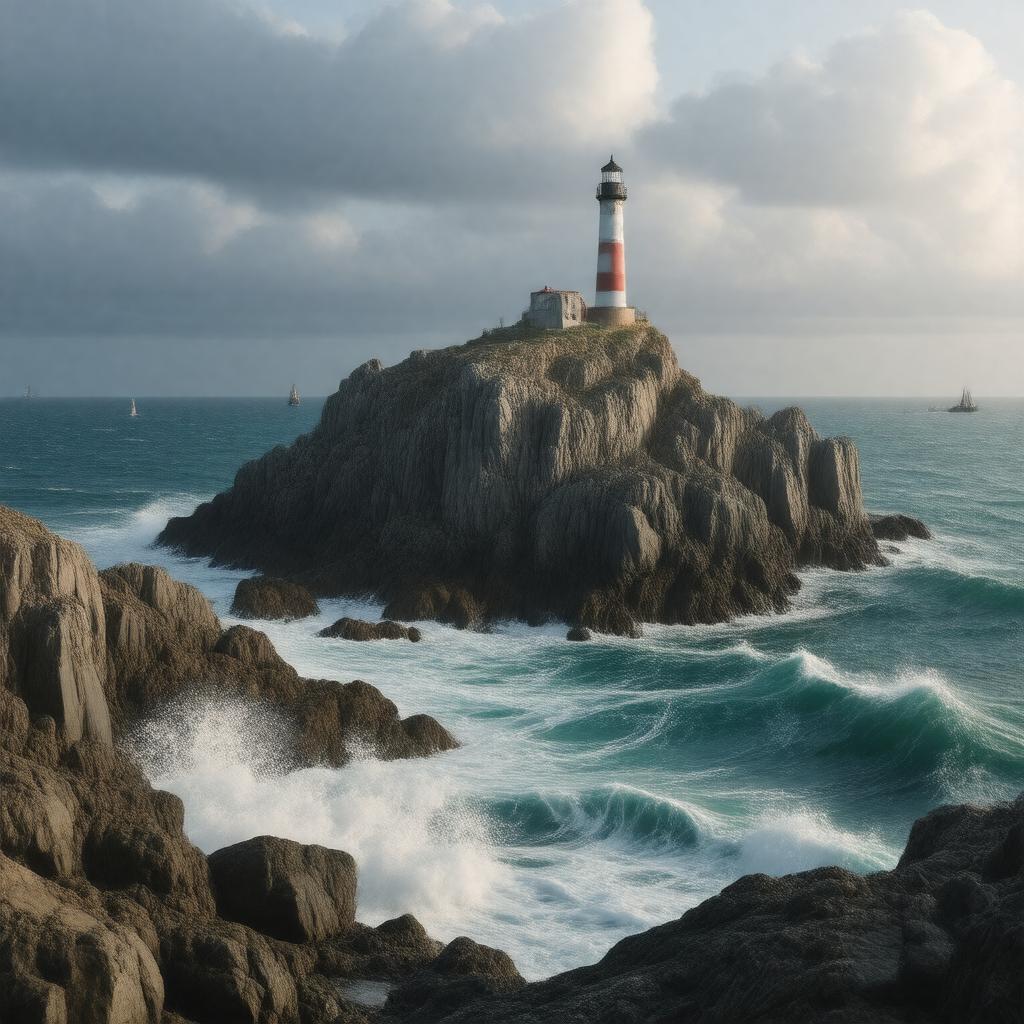 AI-created image of Eddystone Rocks