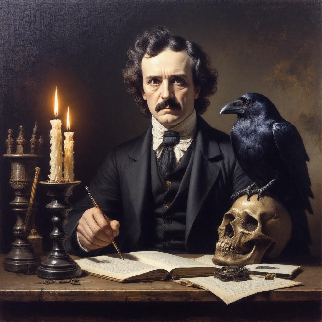 AI-created image of Edgar Allan Poe