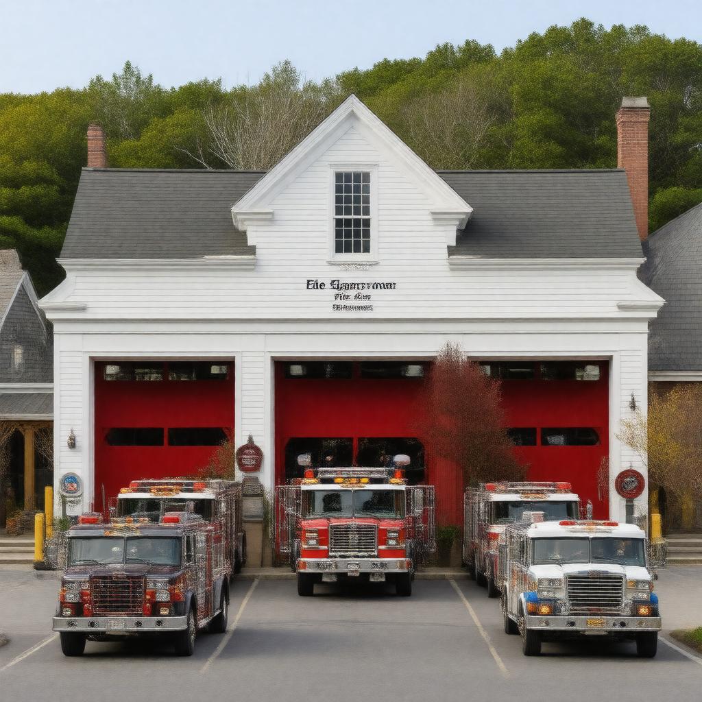 Click to view larger image AI-created image of Edgartown Fire Department