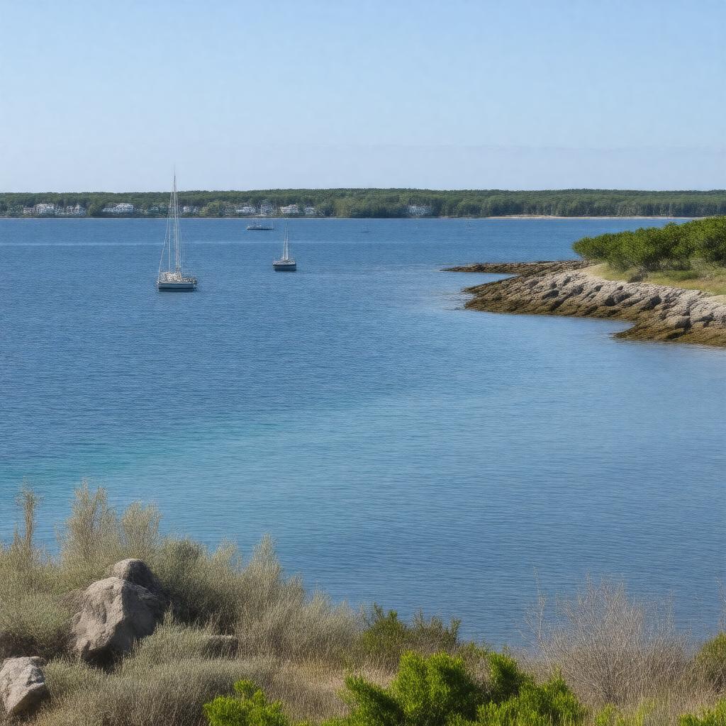 AI-created image of Edgartown Harbor