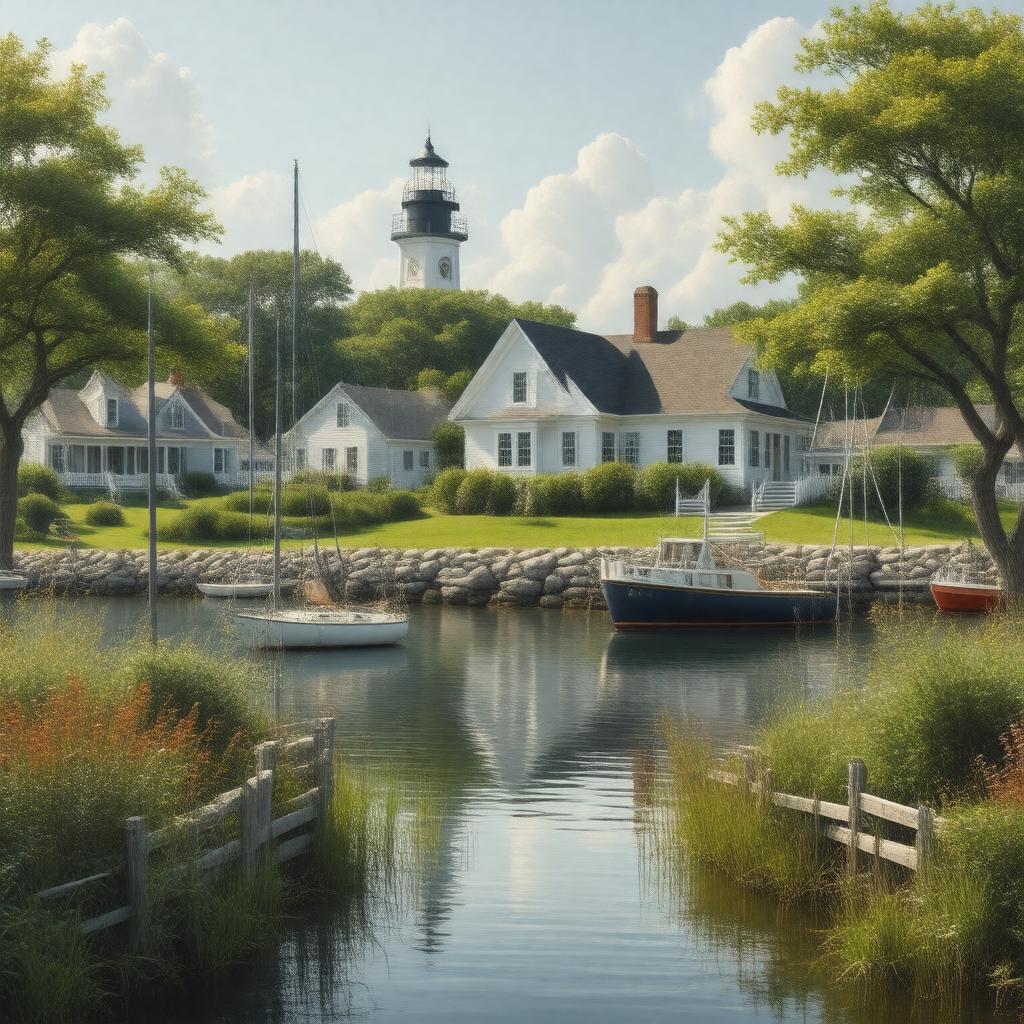 AI-created image of Edgartown, Massachusetts